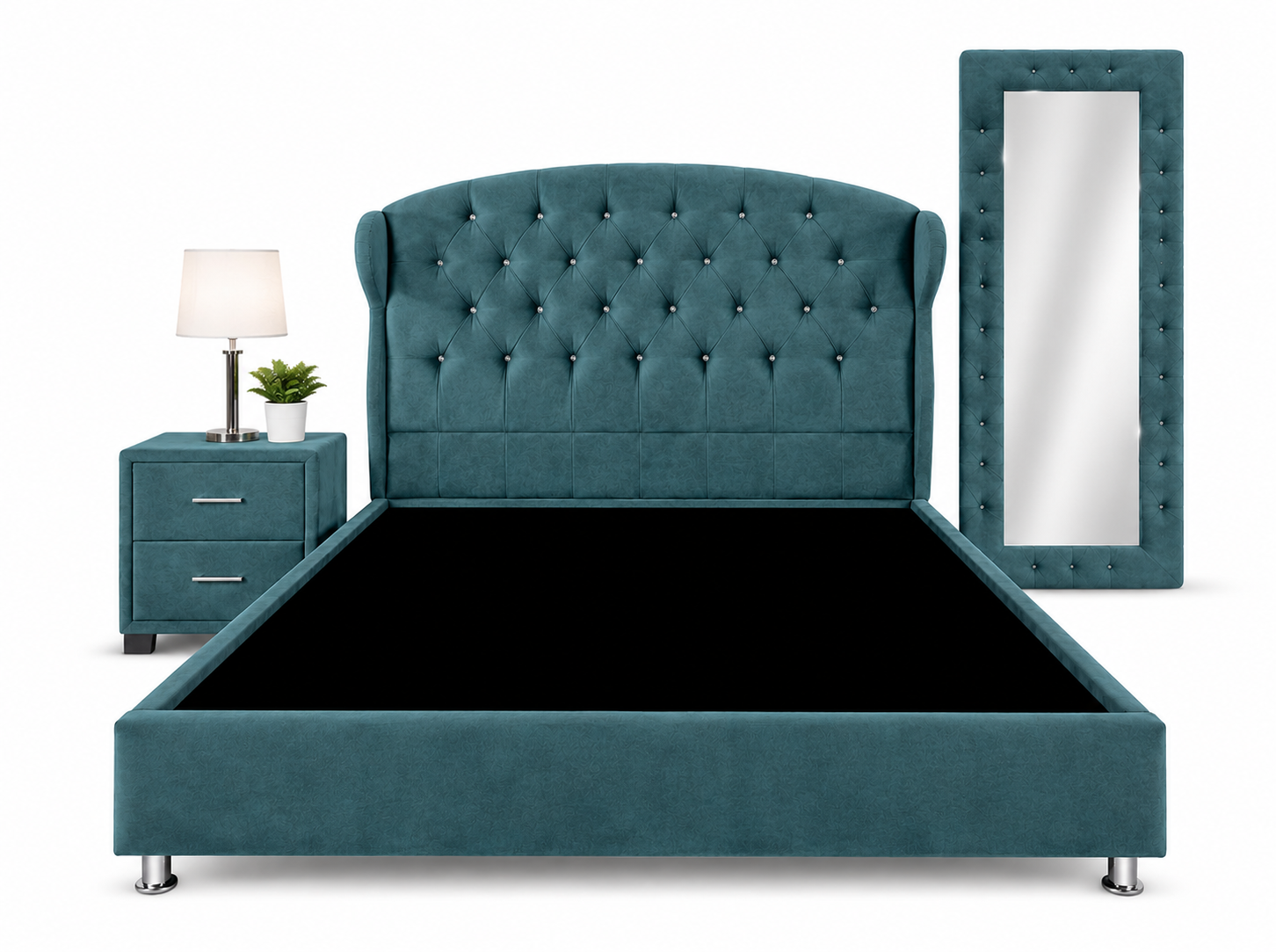 Cama Princesa con Espejo