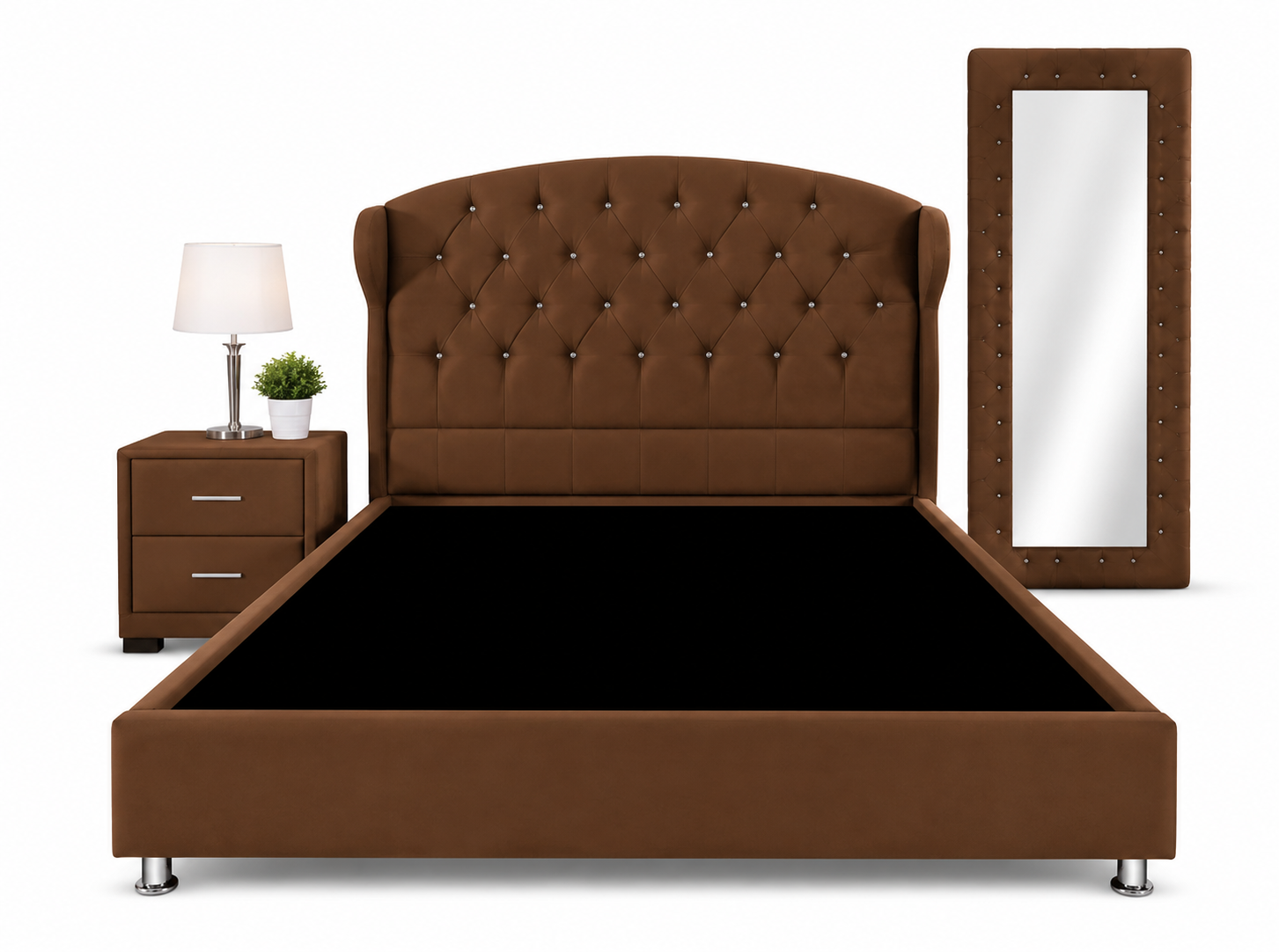 Cama Princesa con Espejo