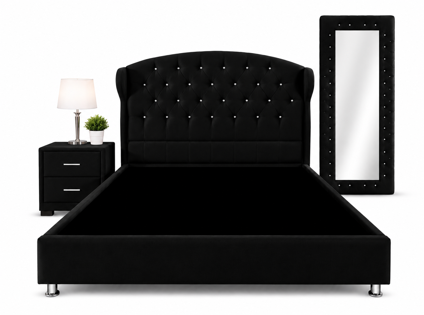 Cama Princesa con Espejo