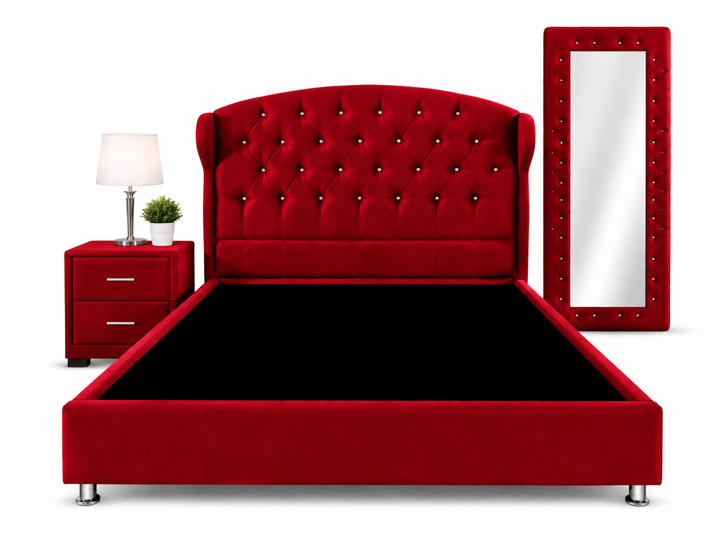 Cama Princesa con Espejo