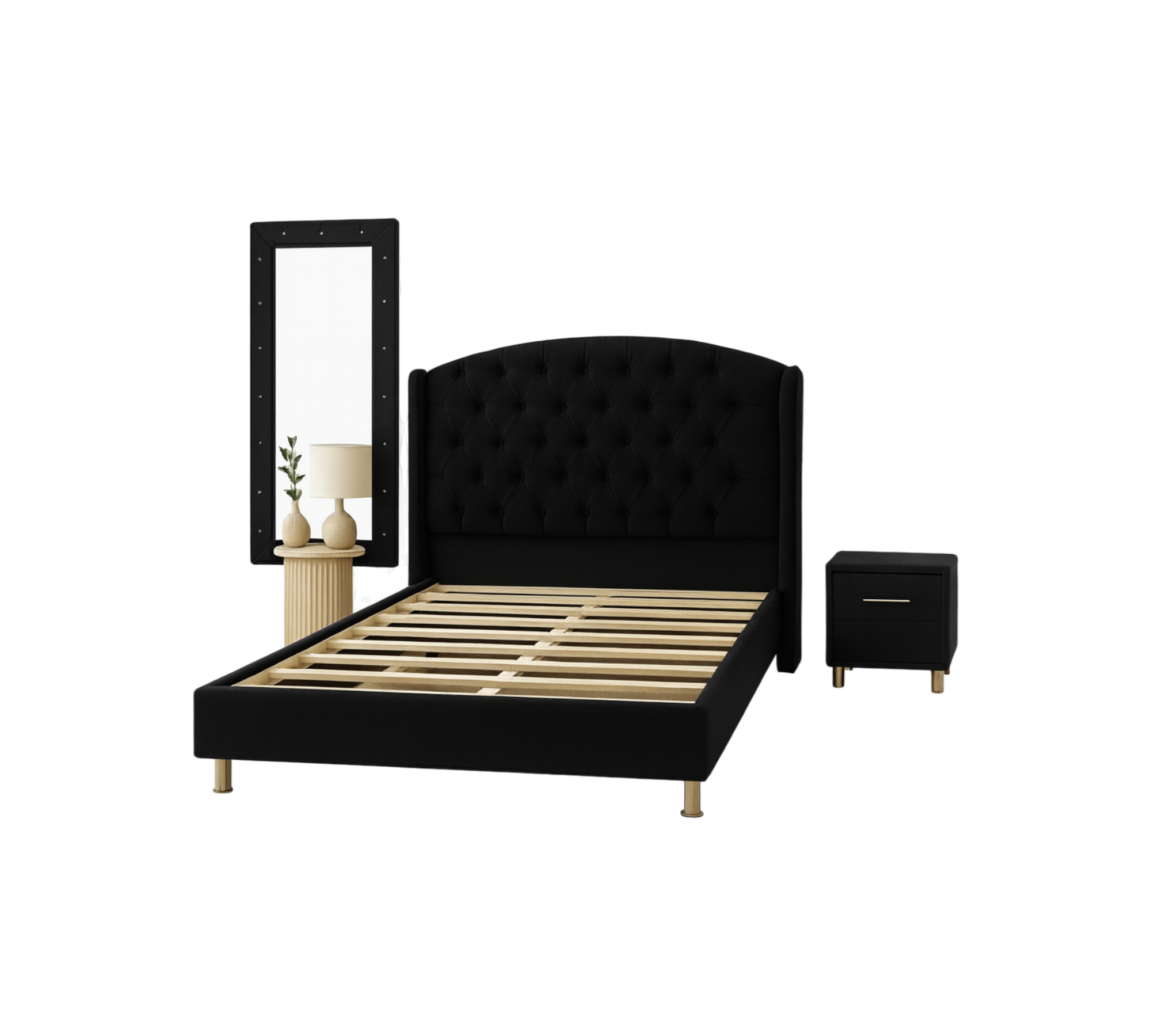 Cama Princesa con Espejo