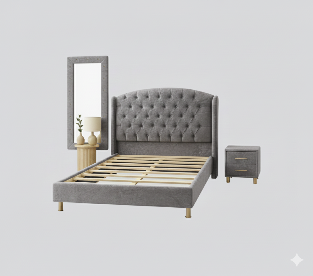 Cama Princesa con Espejo