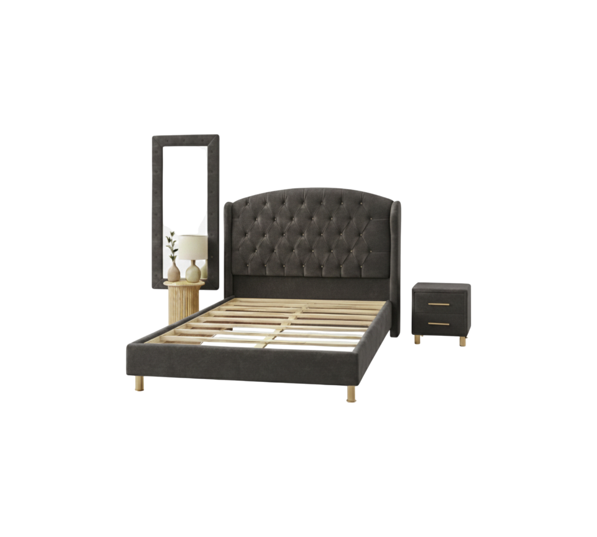 Cama Princesa con Espejo