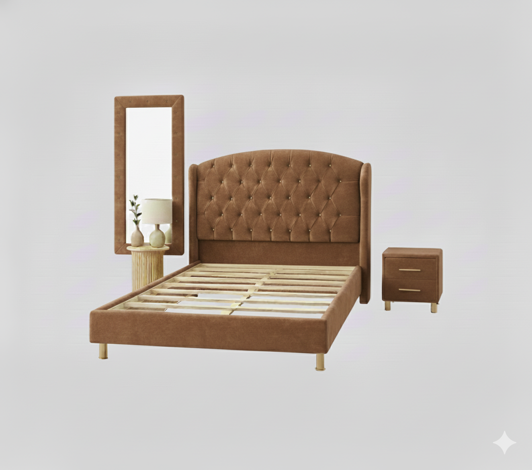 Cama Princesa con Espejo