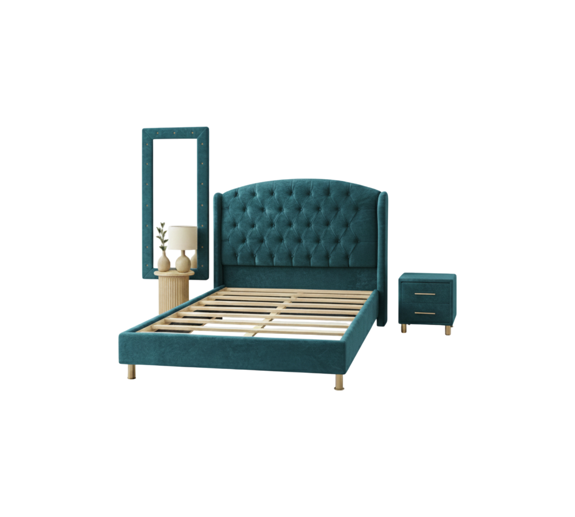 Cama Princesa con Espejo