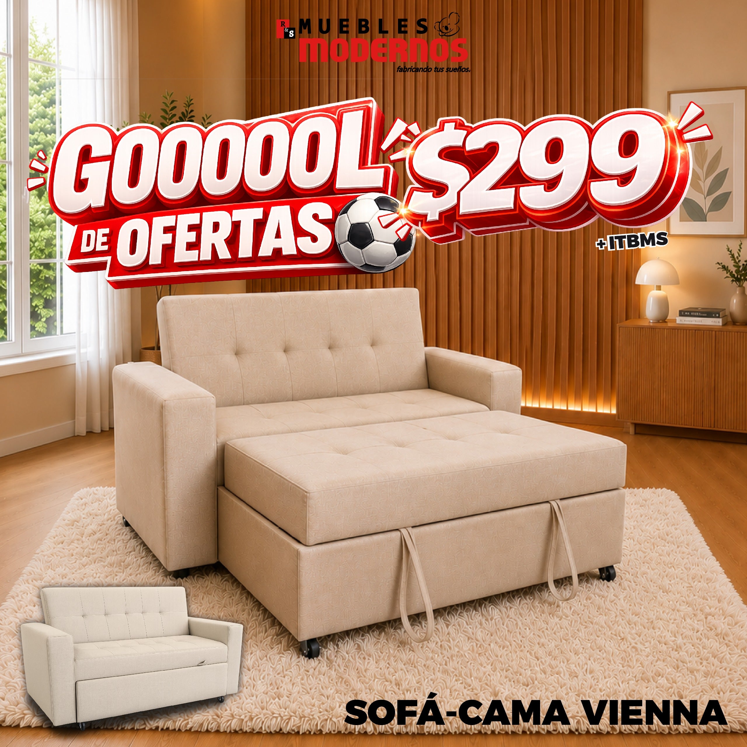 Sofá-cama Vienna